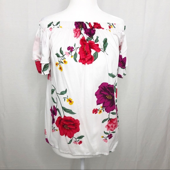 Old Navy Tops - Old Navy Off Shoulder Floral Top, Size Small